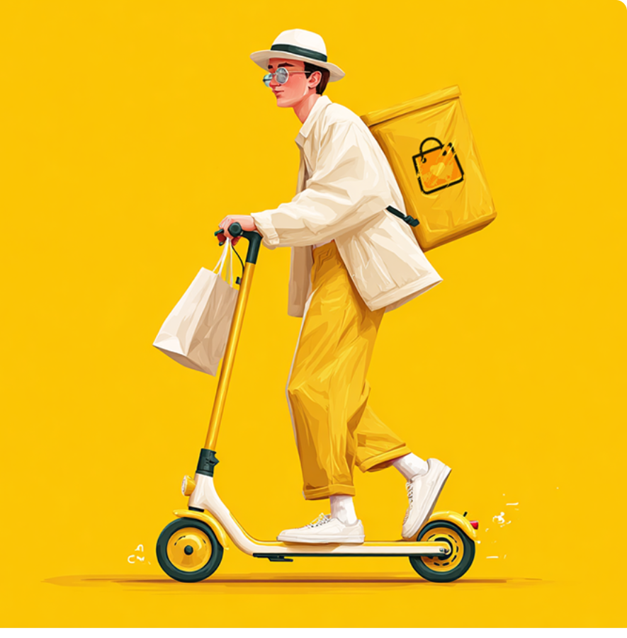Delivery rider